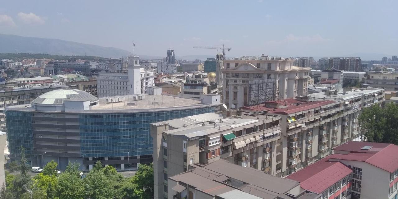 Sky View Luxury Center Skopje Apartments Bagian luar foto